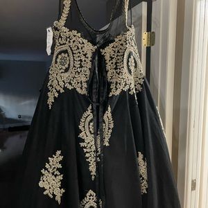 Black & Gold-Formal Gown alterations done to XL. (Brand-Eureka)